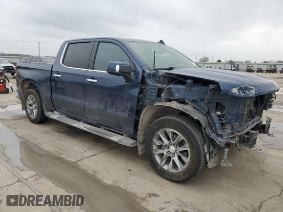 2019 Chevrolet Silverado 1500 High Country with VIN 1GCUYHED1KZ143932, listed as a Copart auction lot 46997635 with 70,075 mi miles and Salvage Title. Bid and sale history available at carsss.com. Image 4.