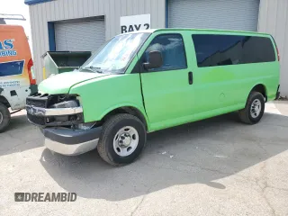 2016 Chevrolet Express Passenger LT с VIN 1GAWGFFF8G1259496, выставлен на аукционе Copart как лот 56039825 с пробегом 130 584 миль миль и Списание • Salvage title. История ставок и продаж доступна на DreamBid. Изображение 1.
