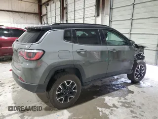 2019 Jeep Compass Trailhawk with VIN 3C4NJDDB5KT799253, listed as a Copart auction lot 45333085 with 71,780 mi miles and Salvage Title. Bid and sale history available at carsss.com. Image 3.