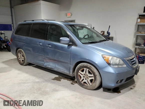 2008 Honda Odyssey Touring with VIN 5FNRL38848B007993, listed as a Copart auction lot 78026214 with 214,063 mi miles and Salvage Title. Bid and sale history available at carsss.com. Image 4.