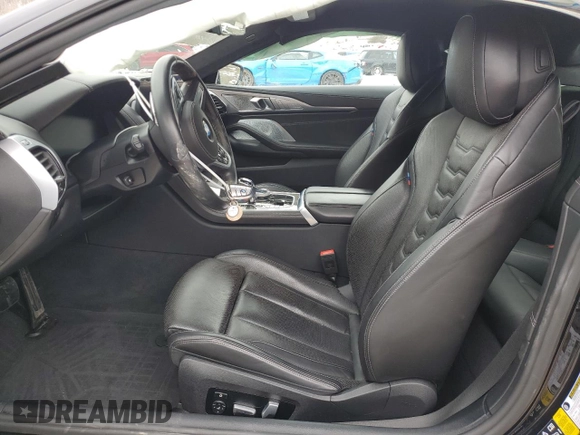 2023 BMW 8 Series 840i with VIN WBAAE4C03PCM06630, listed as a Copart auction lot 46220785 with 0 mi miles and Salvage Title. Bid and sale history available at carsss.com. Image 7.
