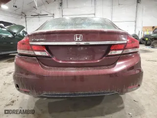 2015 Honda Civic Sedan LX with VIN 19XFB2F5XFE093659, listed as a Copart auction lot 46832235 with 111,587 mi miles and Salvage Title. Bid and sale history available at carsss.com. Image 6.
