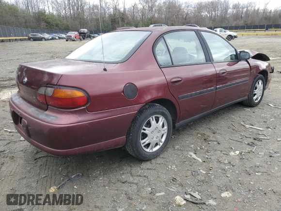 2001 Chevrolet Malibu with VIN 1G1ND52J416158281, listed as a Copart auction lot 48153195 with 184,184 mi miles and Salvage Title. Bid and sale history available at carsss.com. Image 3.