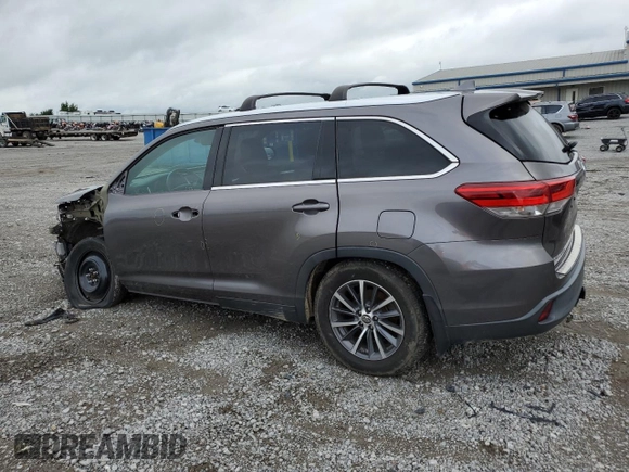 2019 Toyota Highlander SE with VIN 5TDJZRFH9KS936811, listed as a Copart auction lot 60310505 with 129,988 mi miles and Salvage title. Bid and sale history available at DreamBid. Image 2.