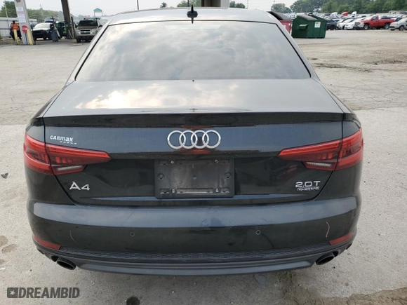 2017 Audi A4 Premium Plus with VIN WAUENAF44HN039726, listed as a Copart auction lot 64388354 with 68,881 mi miles and Salvage Title. Bid and sale history available at carsss.com. Image 6.