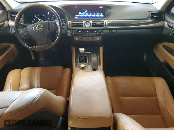 2013 Lexus LS 460 L with VIN JTHDL5EF7D5006064, listed as a Copart auction lot 54825875 with 151,236 mi miles and Salvage title. Bid and sale history available at DreamBid. Image 8.