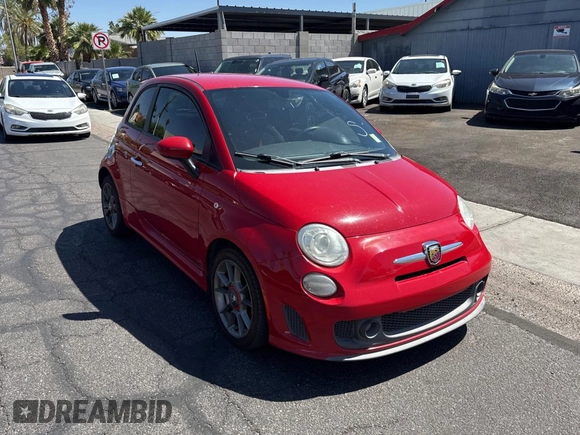 2012 FIAT 500 Abarth with VIN 3C3CFFFH2CT351872, listed as a Copart auction lot 57100835 with 147,399 mi miles and Clean title. Bid and sale history available at DreamBid. Image 1.
