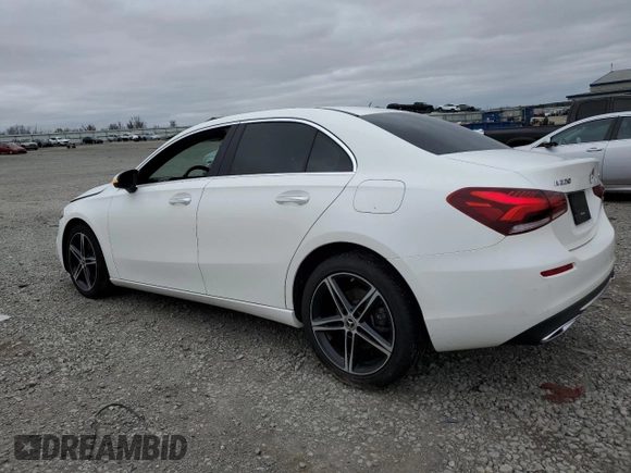 2021 Mercedes-Benz A 220 with VIN W1K3G4FB5MJ285356, listed as a Copart auction lot 51084775 with 64,777 mi miles and Salvage title. Bid and sale history available at DreamBid. Image 2.