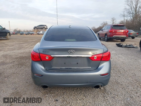 2016 Infiniti Q50 2.0t Premium with VIN JN1CV7AR3GM250973, listed as a IAAI auction lot 41099907 with 115,173 mi miles. Bid and sale history available at carsss.com. Image 17.