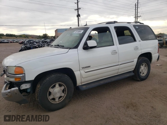2003 GMC Yukon SLE with VIN 1GKEK13T43R205384, listed as a Copart auction lot 76916664 with 258,551 mi miles and Salvage Title. Bid and sale history available at carsss.com. Image 1.