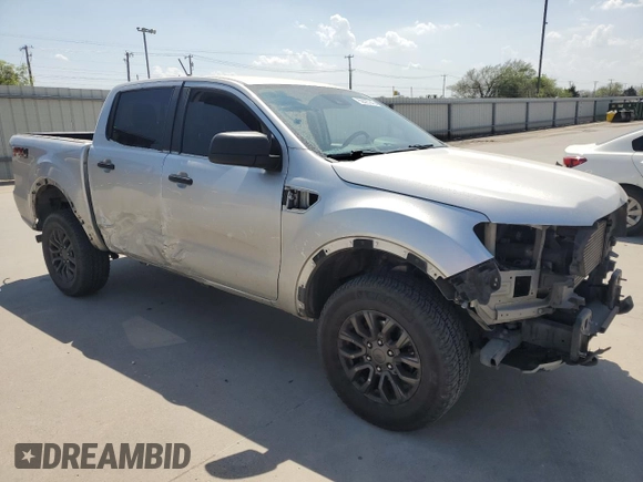 2019 Ford Ranger XL with VIN 1FTER4FH2KLA12958, listed as a Copart auction lot 50587845 with 107,160 mi miles and Salvage Title. Bid and sale history available at DreamBid. Image 4.