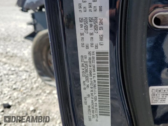 2018 Dodge Journey SE with VIN 3C4PDCAB8JT382027, listed as a Copart auction lot 60407214 with Not Provided miles and Non Repairable. Bid and sale history available at carsss.com. Image 14.