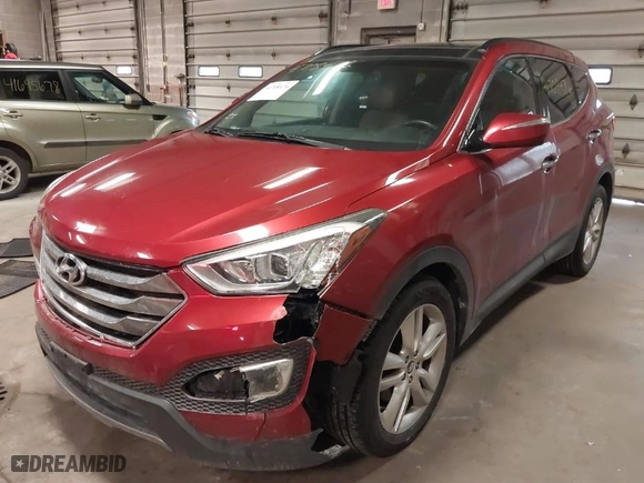 2014 Hyundai Santa Fe Sport with VIN 5XYZWDLA7EG169757, listed as a IAAI auction lot 41708476 with NaN miles. Bid and sale history available at carsss.com. Image 2.