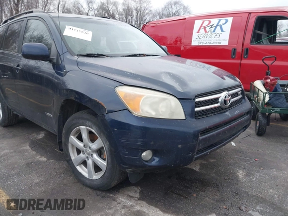2007 Toyota RAV4 Limited with VIN JTMZK34V075013451, listed as a IAAI auction lot 41227526 with 228,784 mi miles. Bid and sale history available at carsss.com. Image 6.