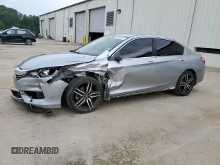 2016 Honda Accord Sport with VIN 1HGCR2F52GA055847, listed as a Copart auction lot 58598835 with 128,928 mi miles and Salvage title. Bid and sale history available at DreamBid. Image 1.