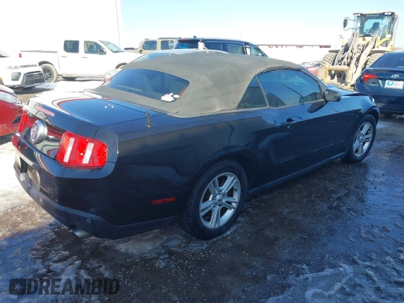 2012 Ford Mustang V6 with VIN 1ZVBP8EM6C5269767, listed as a IAAI auction lot 41609598 with 157,673 mi miles and . Bid and sale history available at DreamBid. Image 4.