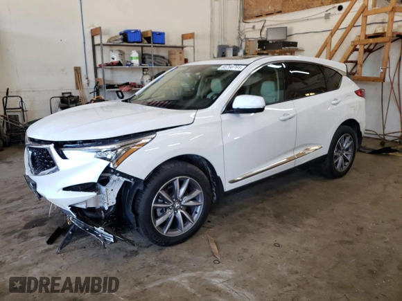 2021 Acura RDX w/Technology Package with VIN 5J8TC2H52ML011149, listed as a Copart auction lot 65769764 with 76,718 mi miles and Salvage Title. Bid and sale history available at carsss.com. Image 1.