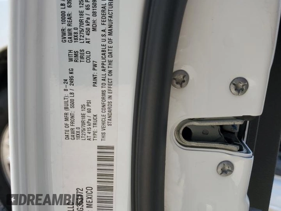 2024 Ram 2500 Tradesman with VIN 3C6UR4HJ0RG353172, listed as a Copart auction lot 62077625 with 17,658 mi miles and Salvage title. Bid and sale history available at DreamBid. Image 12.
