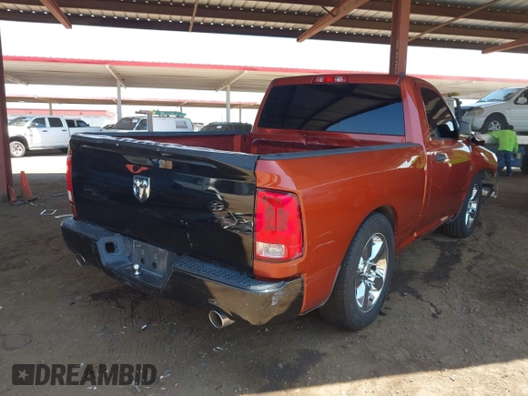 2013 Ram 1500 Express with VIN 3C6JR6AT8DG586557, listed as a IAAI auction lot 42478449 with 120,053 mi miles and . Bid and sale history available at DreamBid. Image 4.