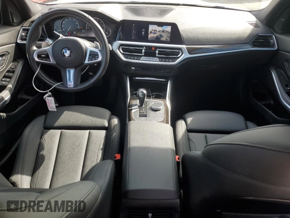 2020 BMW 3 Series 330i with VIN 3MW5R1J08L8B32611, listed as a Copart auction lot 50619825 with 22,277 mi miles and Salvage Title. Bid and sale history available at carsss.com. Image 8.