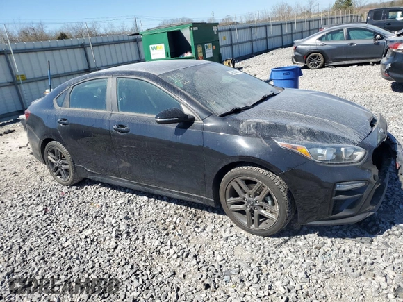 2020 Kia Forte GT-Line with VIN 3KPF34AD0LE221572, listed as a Copart auction lot 46538945 with 73,294 mi miles and Salvage Title. Bid and sale history available at carsss.com. Image 4.