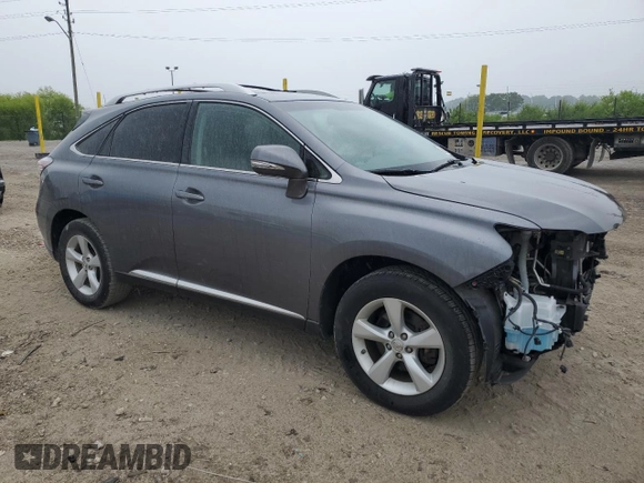 2013 Lexus RX 350 with VIN JTJZK1BA5D2008020, listed as a Copart auction lot 58729005 with 110,216 mi miles and Salvage title. Bid and sale history available at DreamBid. Image 4.