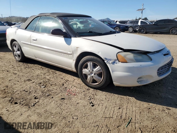 2001 Chrysler Sebring with VIN 1C3EL45U91N680313, listed as a Copart auction lot 46360665 with 147,546 mi miles and Salvage Title. Bid and sale history available at DreamBid. Image 4.
