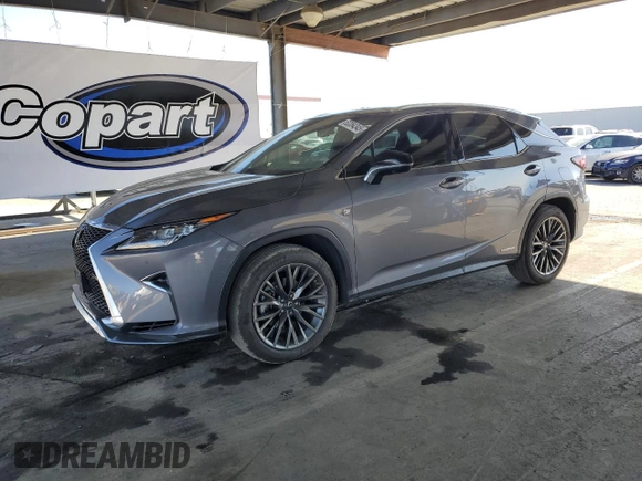 2017 Lexus RX 450h with VIN 2T2BGMCA5HC020127, listed as a Copart auction lot 53354345 with 121,451 mi miles and Salvage title. Bid and sale history available at DreamBid. Image 1.
