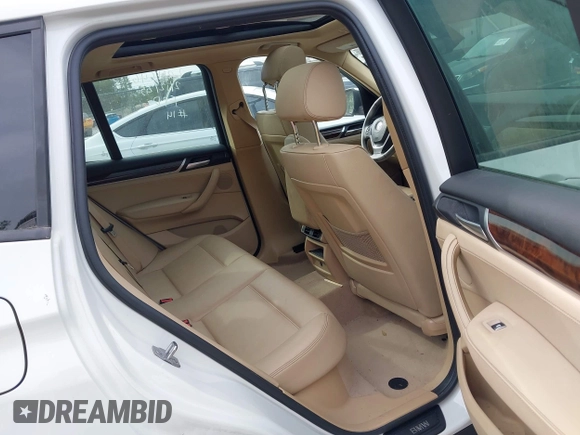 2015 BMW X3 sDrive28i with VIN 5UXWZ7C50F0F76357, listed as a IAAI auction lot 41864578 with 106,822 mi miles and . Bid and sale history available at DreamBid. Image 8.