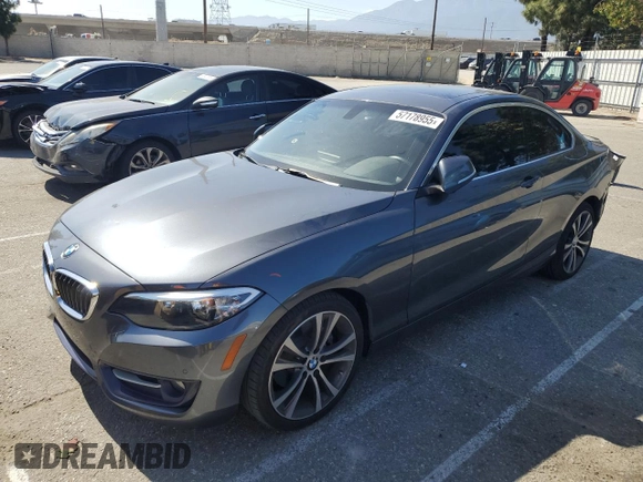 2016 BMW 2 Series 228i with VIN WBA1F9C59GV546076, listed as a Copart auction lot 57178955 with 78,511 mi miles and Salvage title. Bid and sale history available at DreamBid. Image 1.