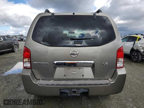 2005 Nissan Pathfinder SE with VIN 5N1AR18U75C703586, listed as a Copart auction lot 48767315 with 220,049 mi miles and Clean Title. Bid and sale history available at carsss.com. Image 6.