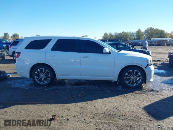 2019 Dodge Durango GT Plus with VIN 1C4RDHDG1KC650717, listed as a IAAI auction lot 40952795 with 198,418 mi miles and . Bid and sale history available at carsss.com. Image 13.