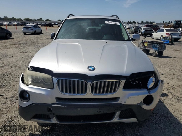 2007 BMW X3 3.0si with VIN WBXPC93437WF14205, listed as a Copart auction lot 59057185 with 205,468 mi miles and Salvage title. Bid and sale history available at DreamBid. Image 5.