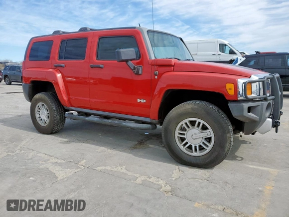 2008 Hummer H3 SUV with VIN 5GTEN13E488120152, listed as a Copart auction lot 47351475 with 216,331 mi miles and Clean Title. Bid and sale history available at carsss.com. Image 4.