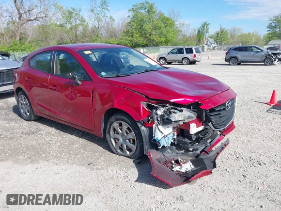 2016 Mazda 3 i Sport with VIN JM1BM1J70G1331132, listed as a IAAI auction lot 42120780 with 109,917 mi miles and . Bid and sale history available at DreamBid. Image 1.