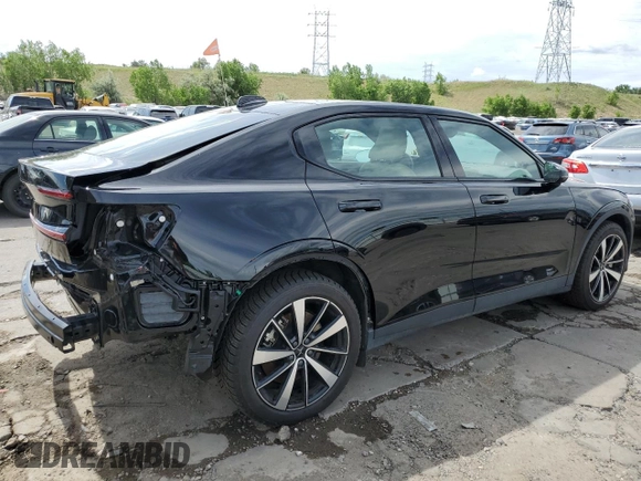 2022 Polestar 2 with VIN LPSED3KA4NL075526, listed as a Copart auction lot 55479044 with 9,220 mi miles and Salvage Title. Bid and sale history available at carsss.com. Image 3.