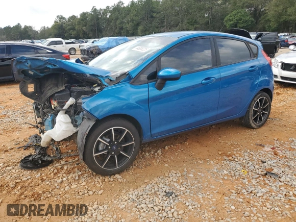 2017 Ford Fiesta SE with VIN 3FADP4EJ5HM144342, listed as a Copart auction lot 44688225 with 106,221 mi miles and Salvage Title. Bid and sale history available at carsss.com. Image 1.