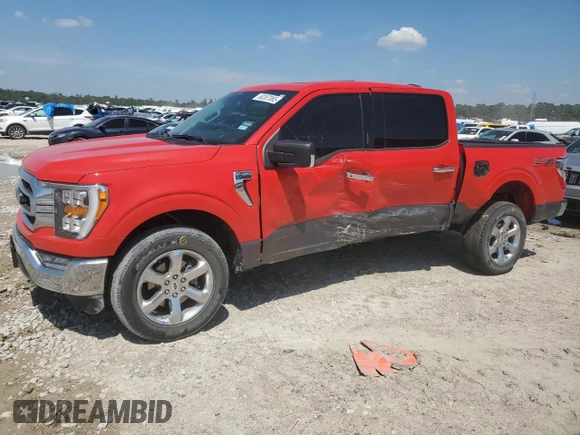 2021 Ford F-150 XL with VIN 1FTFW1E52MKE23546, listed as a Copart auction lot 50287065 with 33,107 mi miles and Salvage title. Bid and sale history available at DreamBid. Image 1.