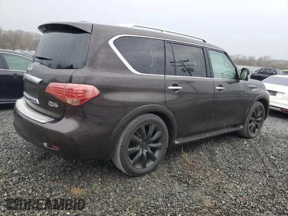 2013 Infiniti QX56 with VIN JN8AZ2NE2D9041441, listed as a Copart auction lot 50211065 with 143,876 mi miles and Clean Title. Bid and sale history available at carsss.com. Image 3.