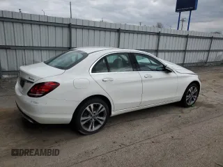 2021 Mercedes-Benz C 300 with VIN W1KWF8EBXMR629550, listed as a Copart auction lot 52922455 with 54,660 mi miles and Clean Title. Bid and sale history available at carsss.com. Image 3.