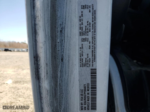 2023 Ram ProMaster Cargo Van with VIN 3C6LRVDG7PE554071, listed as a Copart auction lot 48249165 with 92,425 mi miles and Clean Title. Bid and sale history available at carsss.com. Image 13.