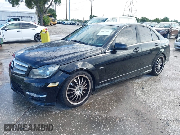 2012 Mercedes-Benz C 250 Sport with VIN WDDGF4HB7CR195451, listed as a IAAI auction lot 42675323 with 159,457 mi miles and . Bid and sale history available at DreamBid. Image 2.