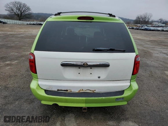 2007 Chrysler Town & Country LWB Touring with VIN 2A4GP54L67R302849, listed as a Copart auction lot 80925034 with 120,258 mi miles and Non Repairable. Bid and sale history available at carsss.com. Image 6.