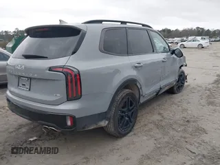 2024 Kia Telluride SX Prestige X-Pro with VIN 5XYP5DGC4RG557203, listed as a IAAI auction lot 41569618 with 2,696 mi miles and . Bid and sale history available at DreamBid. Image 4.