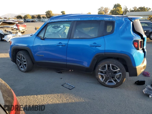 2020 Jeep Renegade Sport with VIN ZACNJAAB8LPL81164, listed as a Copart auction lot 79776084 with 66,708 mi miles and Salvage Title. Bid and sale history available at carsss.com. Image 2.