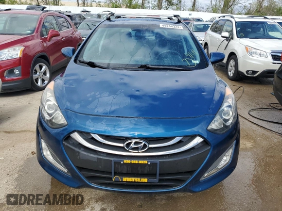 2013 Hyundai Elantra GT with VIN KMHD35LE8DU146248, listed as a Copart auction lot 49244324 with 125,361 mi miles and Salvage Title. Bid and sale history available at carsss.com. Image 5.