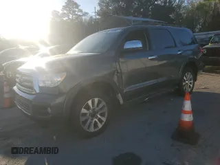 2008 Toyota Sequoia Platinum with VIN 5TDBY67A28S015501, listed as a Copart auction lot 50606515 with 0 mi miles and Clean Title. Bid and sale history available at carsss.com. Image 1.