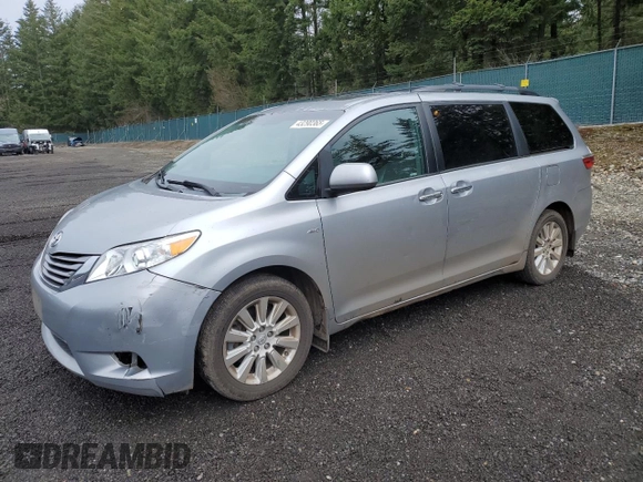 2016 Toyota Sienna Ltd with VIN 5TDDK3DCXGS135379, listed as a Copart auction lot 43290365 with 112,488 mi miles and Salvage Title. Bid and sale history available at carsss.com. Image 1.