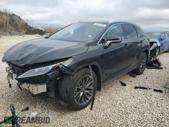 2022 Lexus RX with VIN 2T2YZMDA2NC344974, listed as a Copart auction lot 84971184 with 19,908 mi miles and Salvage Title. Bid and sale history available at carsss.com. Image 1.