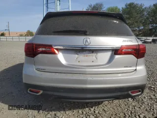 2015 Acura MDX Tech Pkg with VIN 5FRYD4H45FB016595, listed as a Copart auction lot 54501805 with 99,206 mi miles and Salvage Title. Bid and sale history available at carsss.com. Image 6.